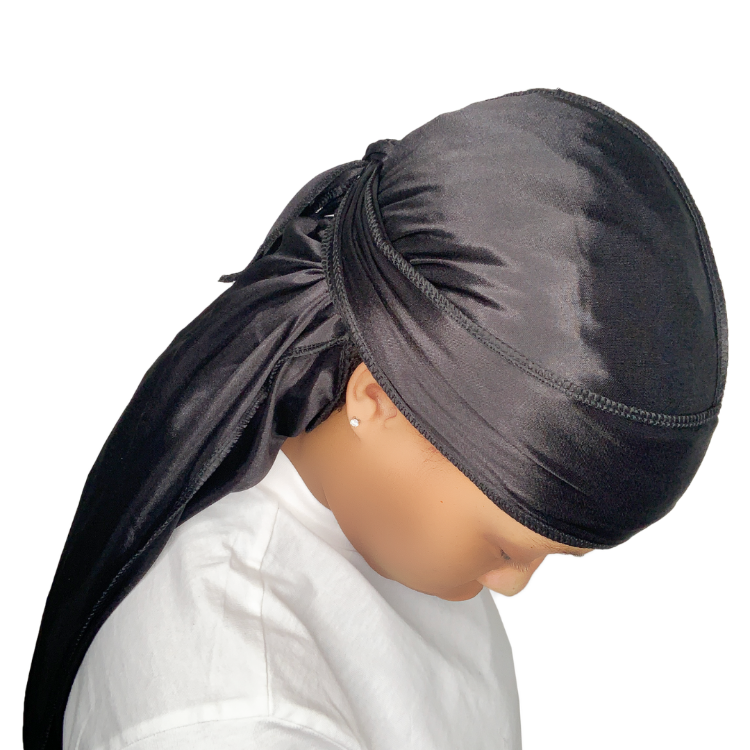 Black Silky LocRag - Durag For Locs